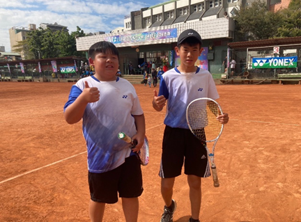 中華民國112年全國自由杯青少年軟式網球分齡錦標賽112.02.04 U12男子雙打第二名：劉尚昊