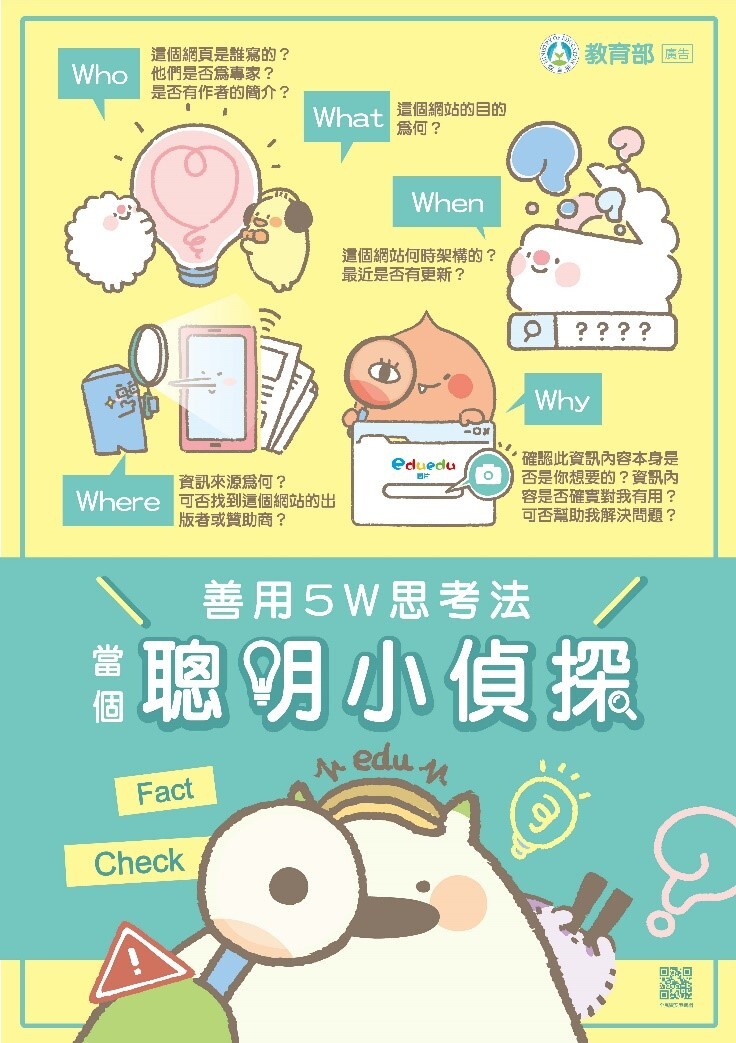 媒體識讀善用 5W 思考法 當個聰明小偵探